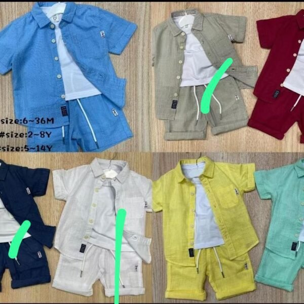 3piece boys summer set