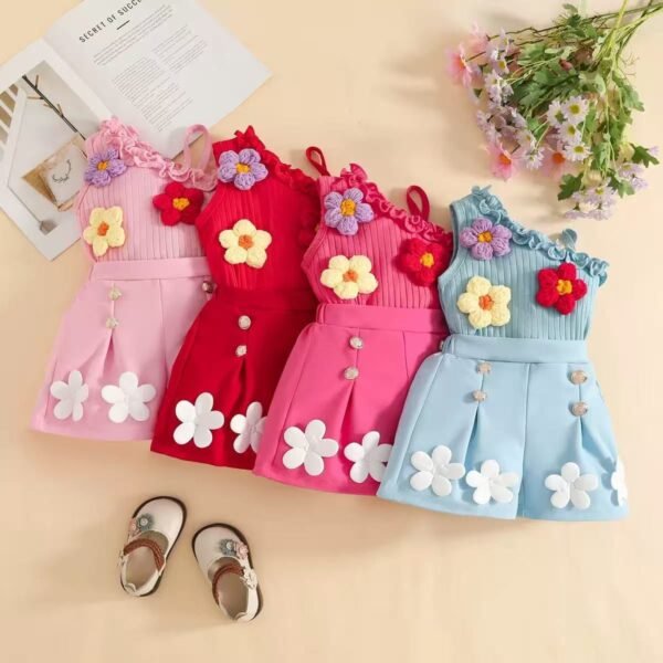girls flowered outfit