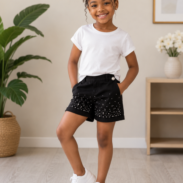 Girls black short